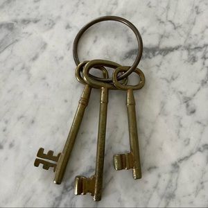 Decorative Brass Skeleton Keys